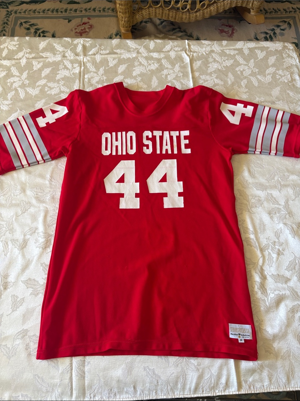 Ohio State Adult Medium Red Football Jersey with Number 44